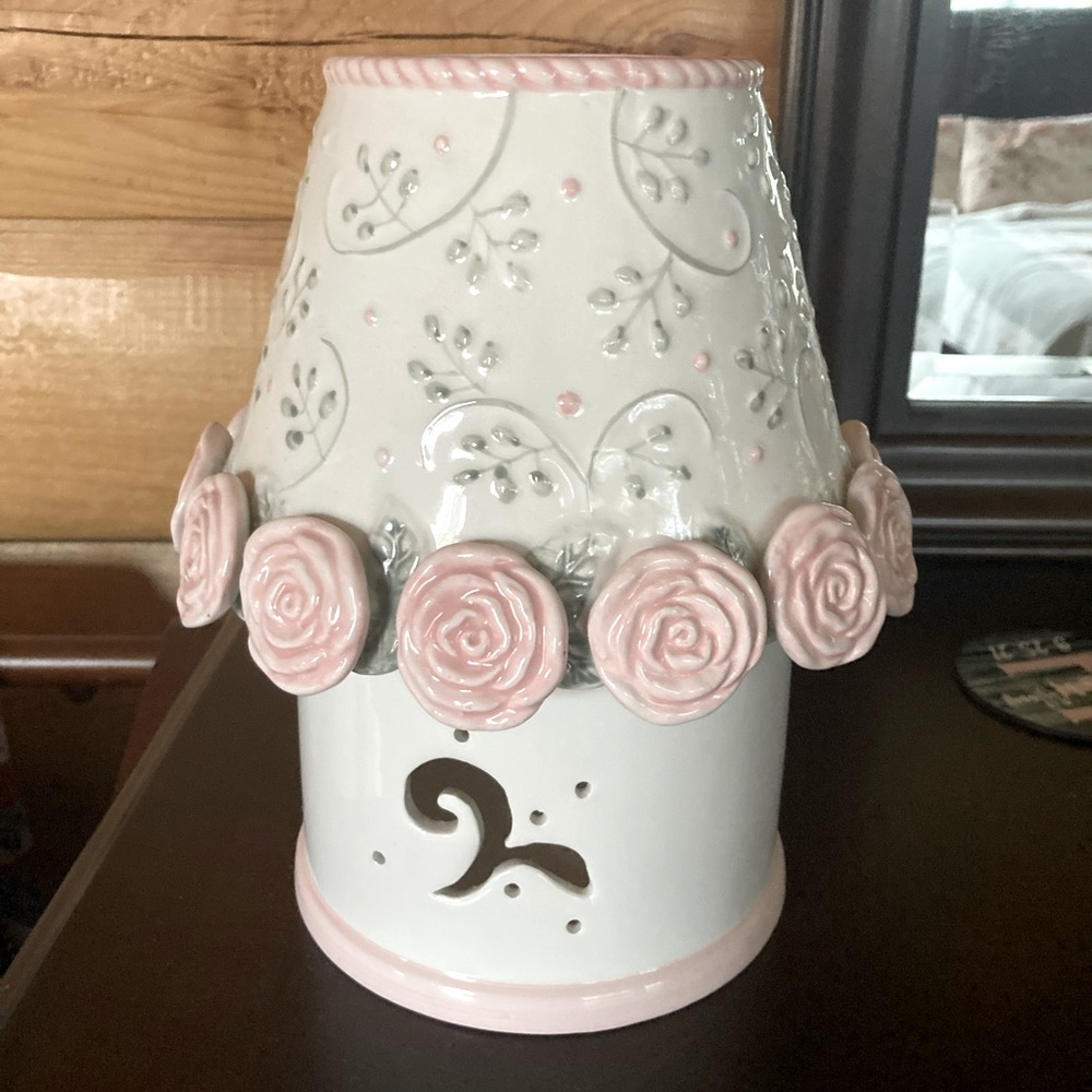 Rare Bella Casa by Ganz Candle Jar Holder